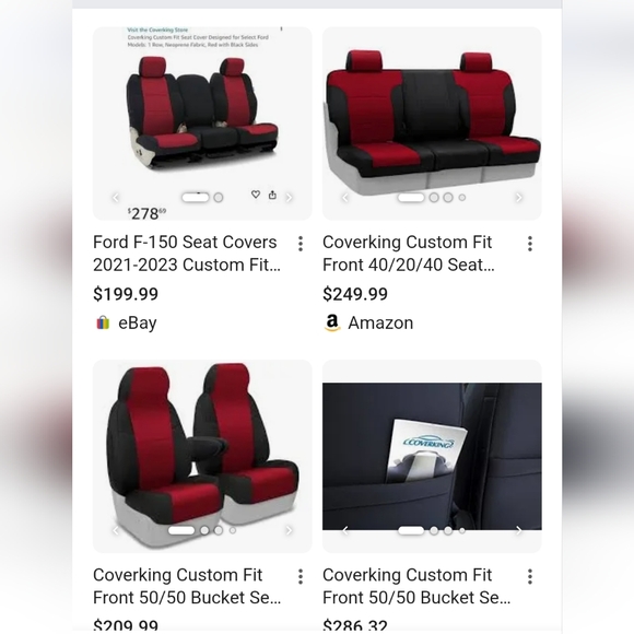CoverKing front driver & passenger seat covers (headrest covers included) - Picture 2 of 2